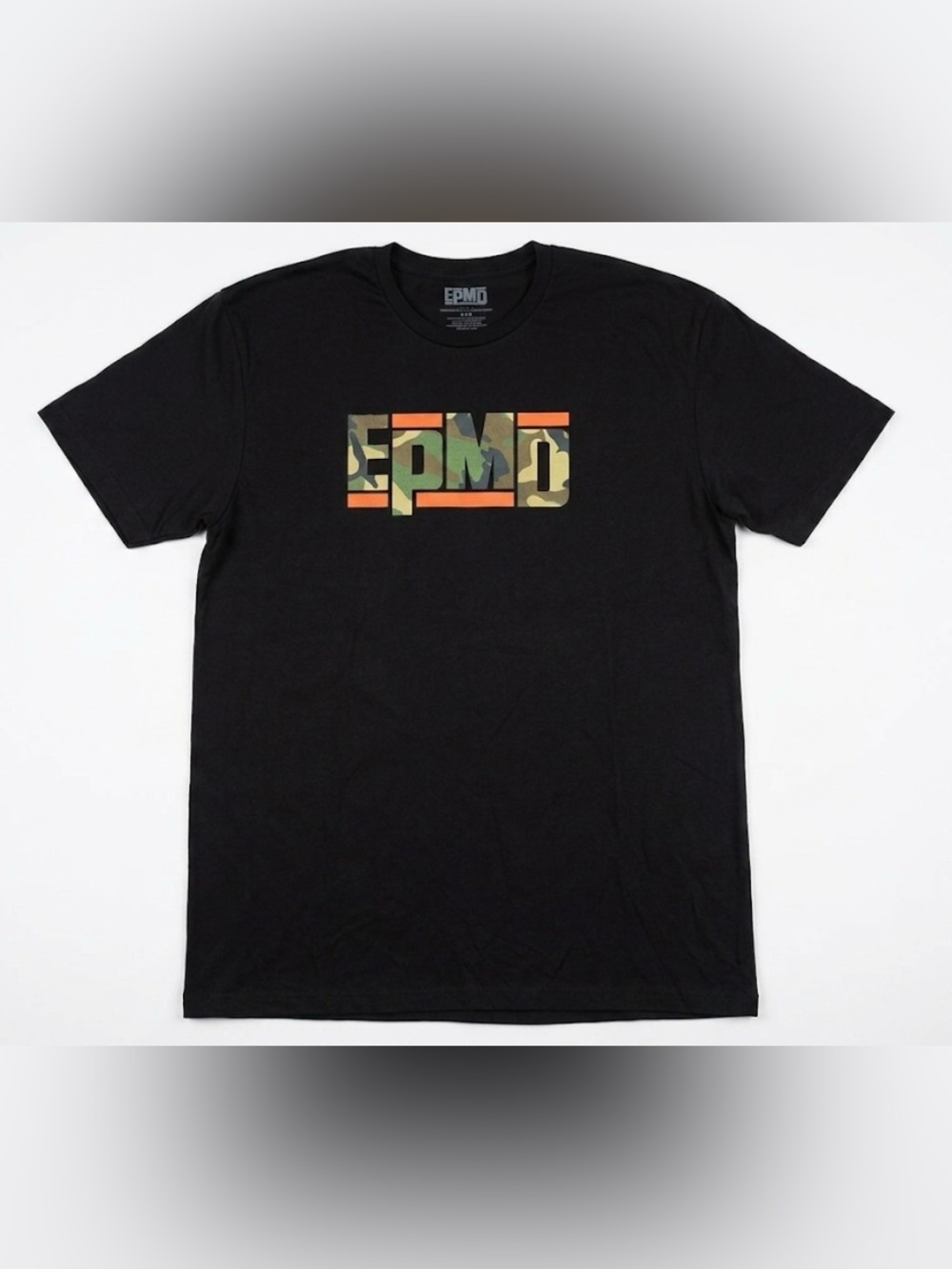 EPMD Hip Hop Rap Group Graphic T Shirt Large Camo Logo Short Sleeve Rap